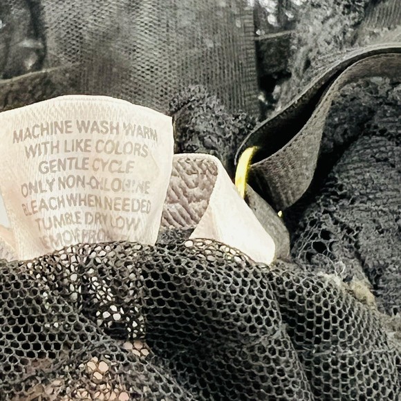 Victoria's Secret Sexy Ruffled Lace Lingerie Dress Mesh - Picture 10 of 11